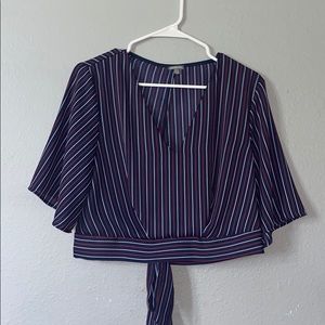 Open-Back Tie Shirt